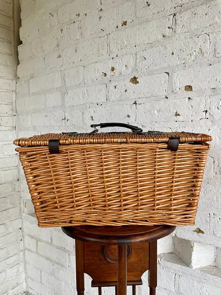 Canasta De Picnic Southern Living En Mimbre Con Manija