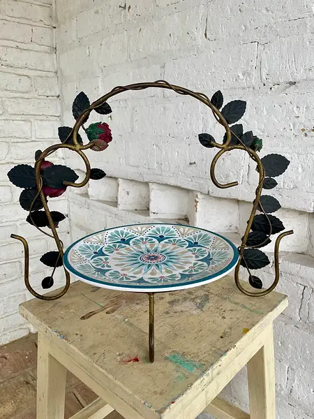 Soporte De Plato Metálico