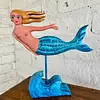 Sirena Artesanal Tallada En Madera
