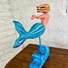 Sirena Artesanal Tallada En Madera