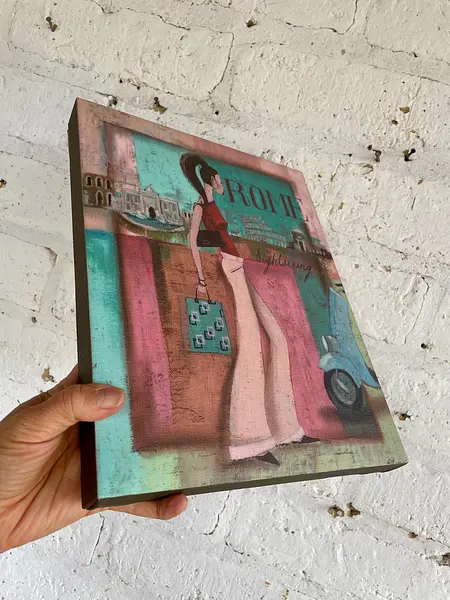 Cuadro Ilustración De Moda "Rome Sightseeing" - U.S.A 2005