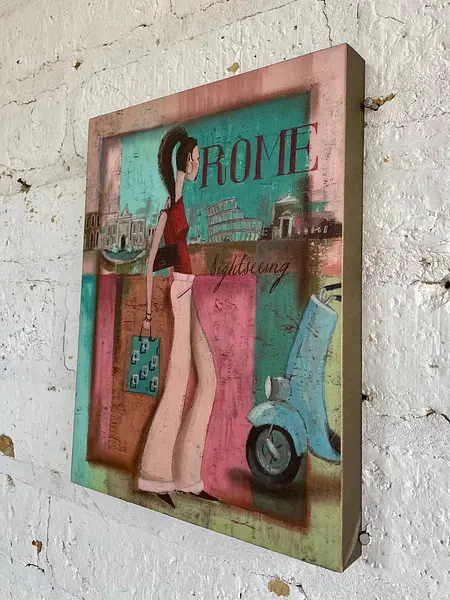 Cuadro Ilustración De Moda "Rome Sightseeing" - U.S.A 2005