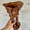 Repisa Tallada En Madera Hojas De Acanto - Ecuador 1990