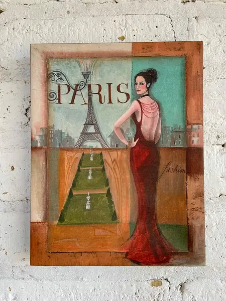 Cuadro Ilustración De Moda "París Fashion" - U.S.A 2005