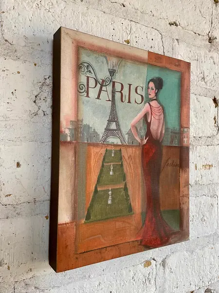 Cuadro Ilustración De Moda "París Fashion" - U.S.A 2005