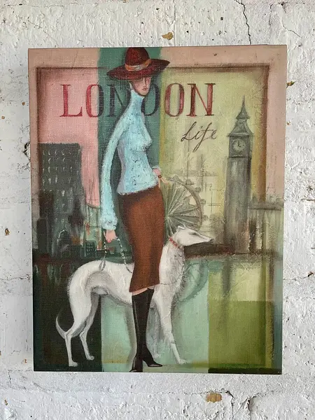 Cuadro Ilustración De Moda "London Life" - U.S.A 2005