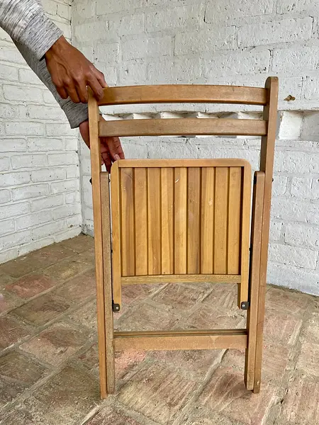 Silla Plegable Asiento Con Listones