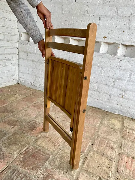 Silla Plegable Asiento Con Listones