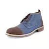 Botin Ingles Lona y Cuero