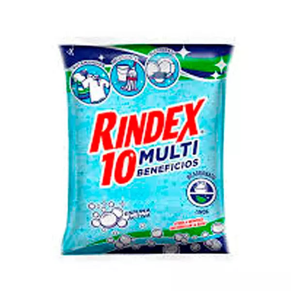 Detergente Rindex 10 Bicarbonato Limón Espuma Multibeneficio