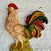 Gallo Y Gallina En Resina Plástica Homco - Usa 1970