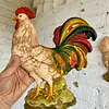 Gallo Y Gallina En Resina Plástica Homco - Usa 1970