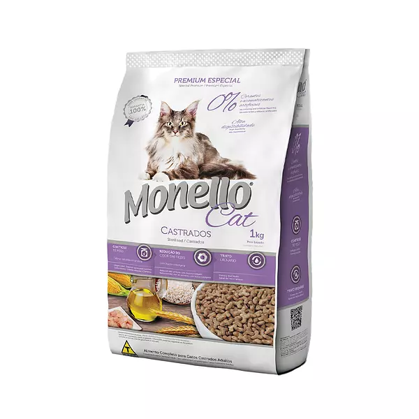 Purina para Gato Monello Premium Especial Castrados con Control de Peso