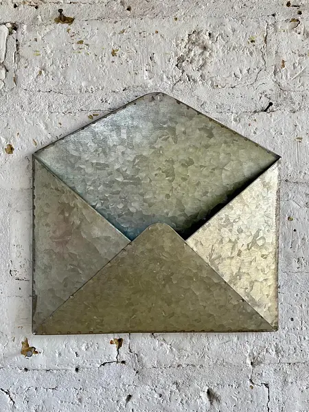 Buzón Sobre De Carta En Lámina Metálica