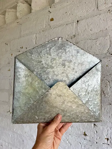 Buzón Sobre De Carta En Lámina Metálica