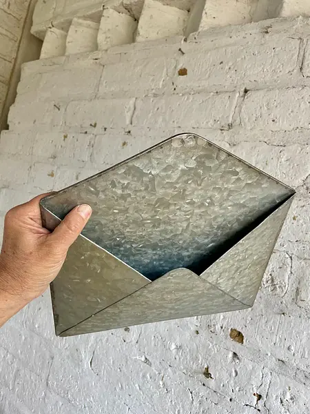 Buzón Sobre De Carta En Lámina Metálica