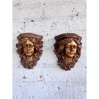 Pareja De Apliques De Pared - Italia 1960