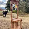 Espejo Recibidor Consola Madera Recuperada