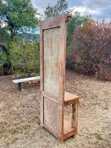 Espejo Recibidor Consola Madera Recuperada