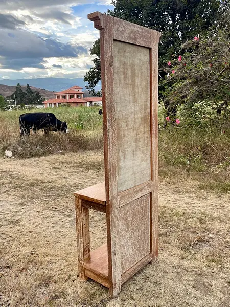 Espejo Recibidor Consola Madera Recuperada