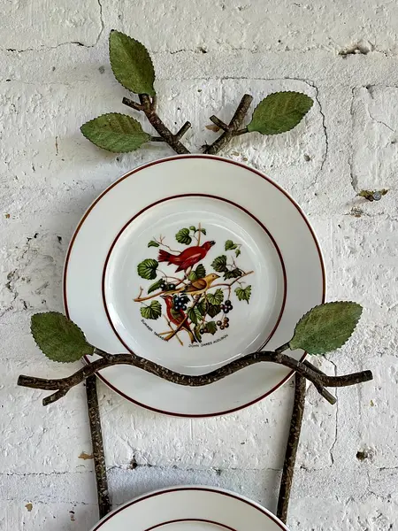 Soporte Metálico Con 2 Platos Bavaria - Alemania 1965