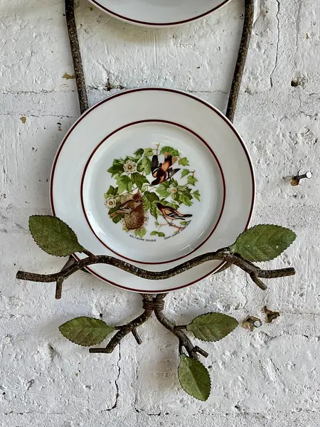 Soporte Metálico Con 2 Platos Bavaria - Alemania 1965