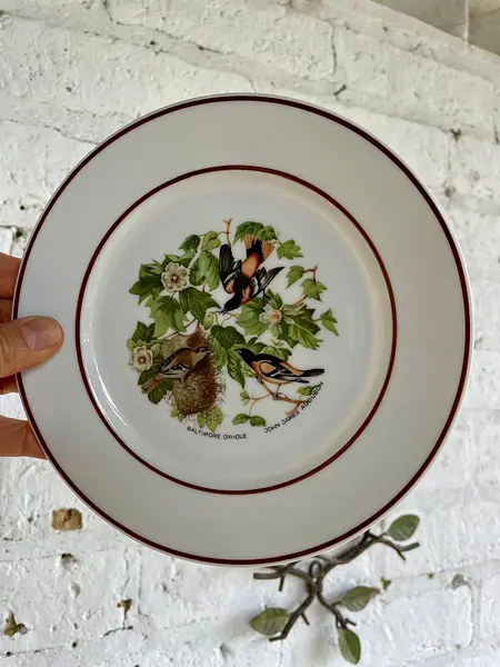 Soporte Metálico Con 2 Platos Bavaria - Alemania 1965