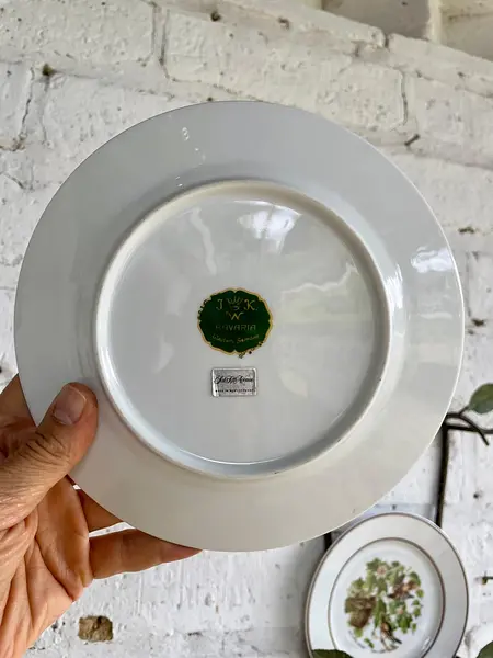 Soporte Metálico Con 2 Platos Bavaria - Alemania 1965