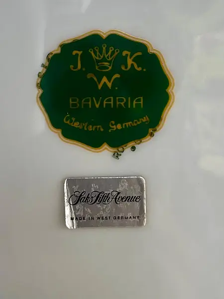 Soporte Metálico Con 2 Platos Bavaria - Alemania 1965