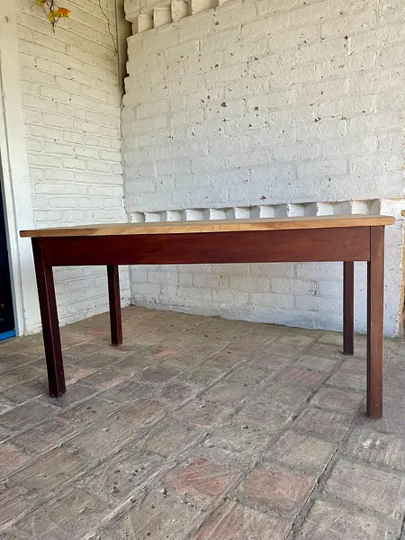 Mesa Rectangular Con Encimera Veteada