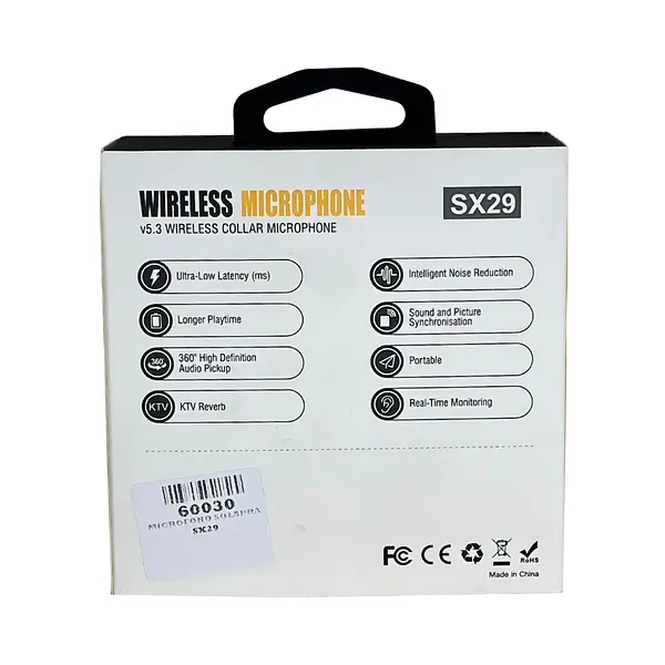 Micrófono De Solapa Dual Sx29 Tipo C + Iphone