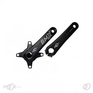 Bielas Para Bmx Color Negro / Bcd 104 135mm 552 Gr