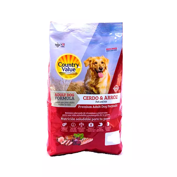 Purina para Perro Adulto Cerdo y Arroz Country Value Premium