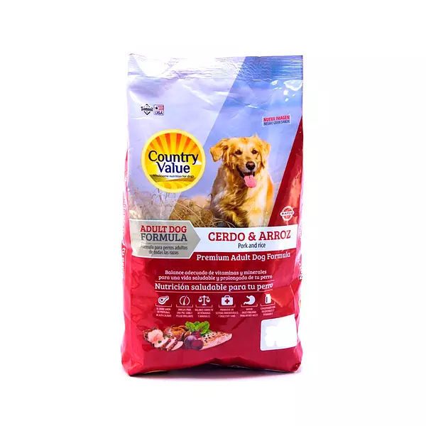 Purina para Perro Adulto Cerdo y Arroz Country Value Premium