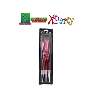 Velita Espiral Metalizada X 6 Unidades Sc-7037