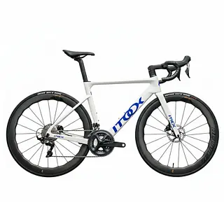 Bicicleta Compas Pro Blanco/Azul Grupo 105 Rines F1pro 7.5gr