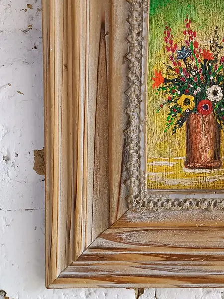 Oleo Original Florero Tropical Carreño