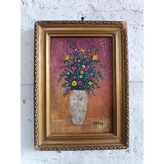 Oleo Original Pequeño Flores