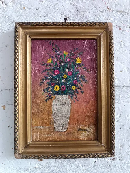 Oleo Original Pequeño Flores