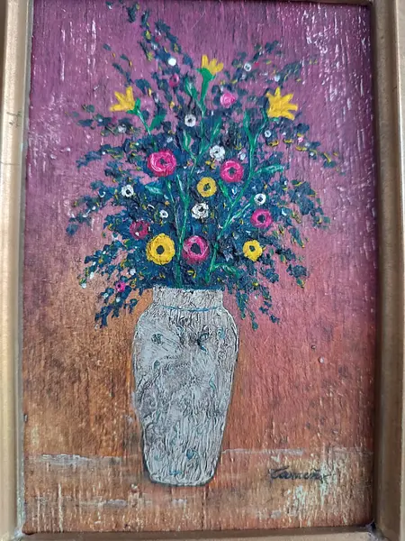 Oleo Original Pequeño Flores