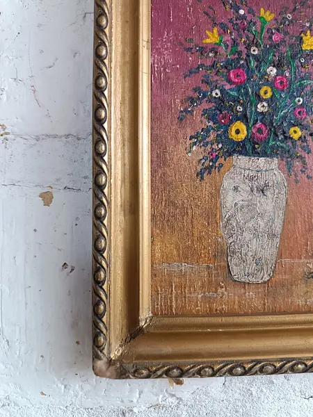 Oleo Original Pequeño Flores