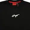 Camiseta Negra Talla L Con Estampado Hugo Alto Relieve