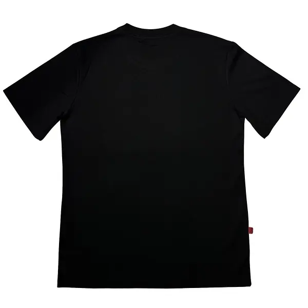 Camiseta Negra Talla Con Estampado Hugo Toro