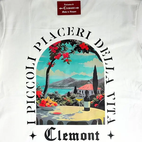 Camiseta Blanca Talla Xl Con Estampado Clemont