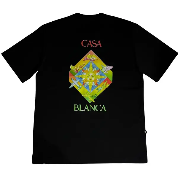 Camiseta Negra Talla Xl Con Estampado Casablanca