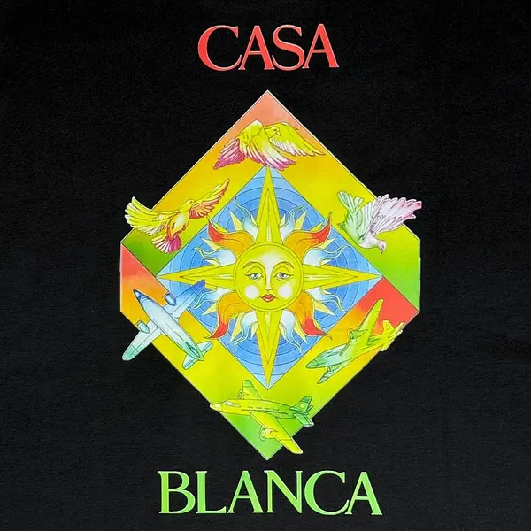 Camiseta Negra Talla Xl Con Estampado Casablanca