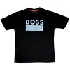 Camiseta Negra Talla Xl Y M Con Estampado Boss Azul