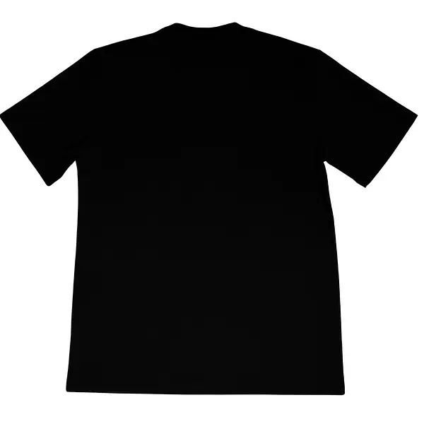 Camiseta Negra Con Estampado Hugo Alto Relieve