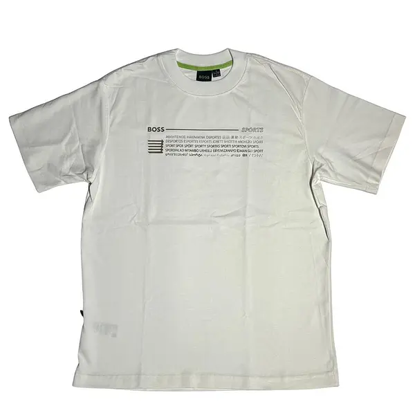 Camiseta Blanca Talla M Con Estampado Hugo Sports