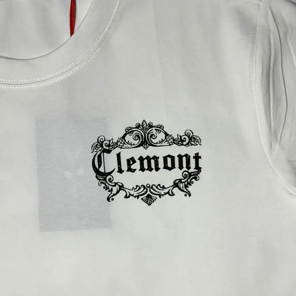Camiseta Blanca Talla M Con Estampado Clemont Lineart